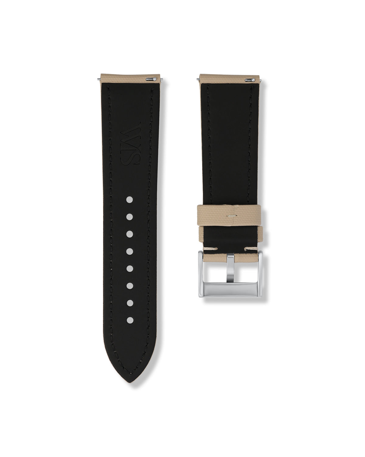 Beige Sailcloth Strap 24mm