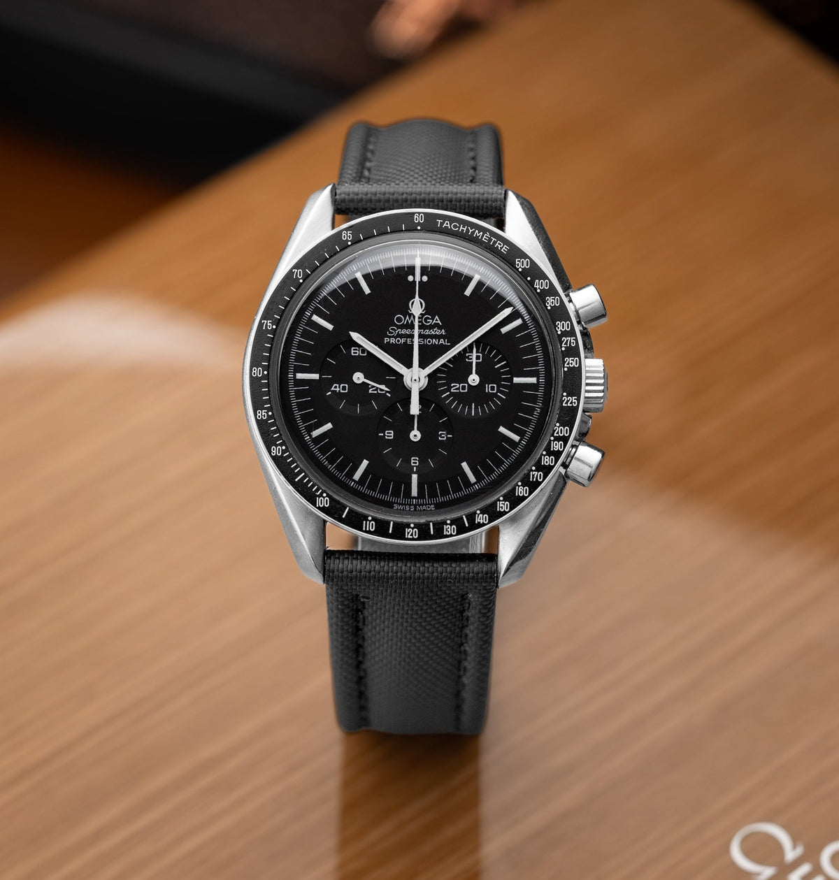 Tuxedo Black Sailcloth Strap 22mm