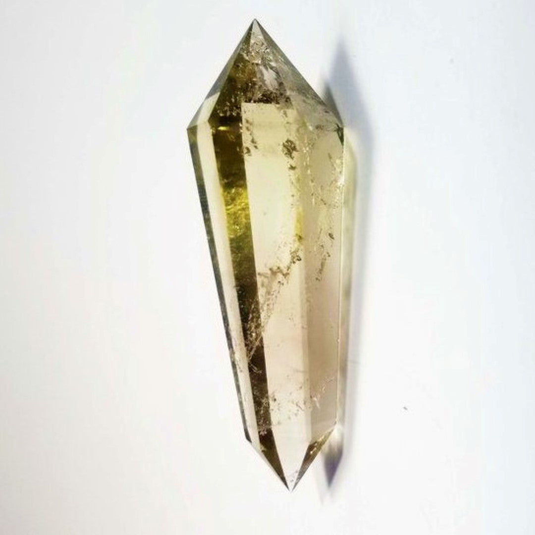 Citrine Crystal Obelisk Gem Double Terminated California Wand