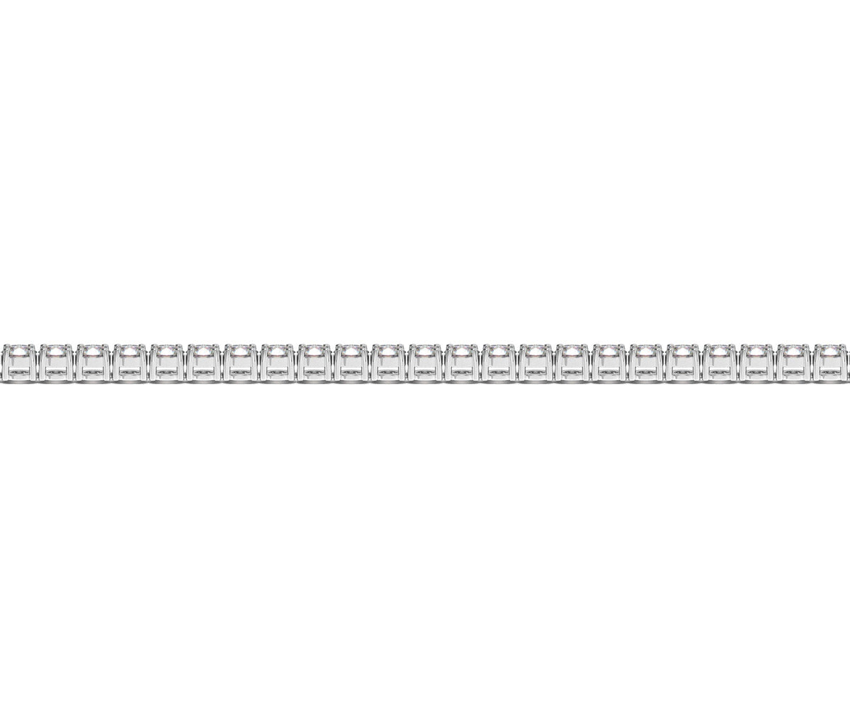 Lab Grown Round Diamond Tennis Bracelet in 14k White Gold (2 cctw F/G VS2/SI1)