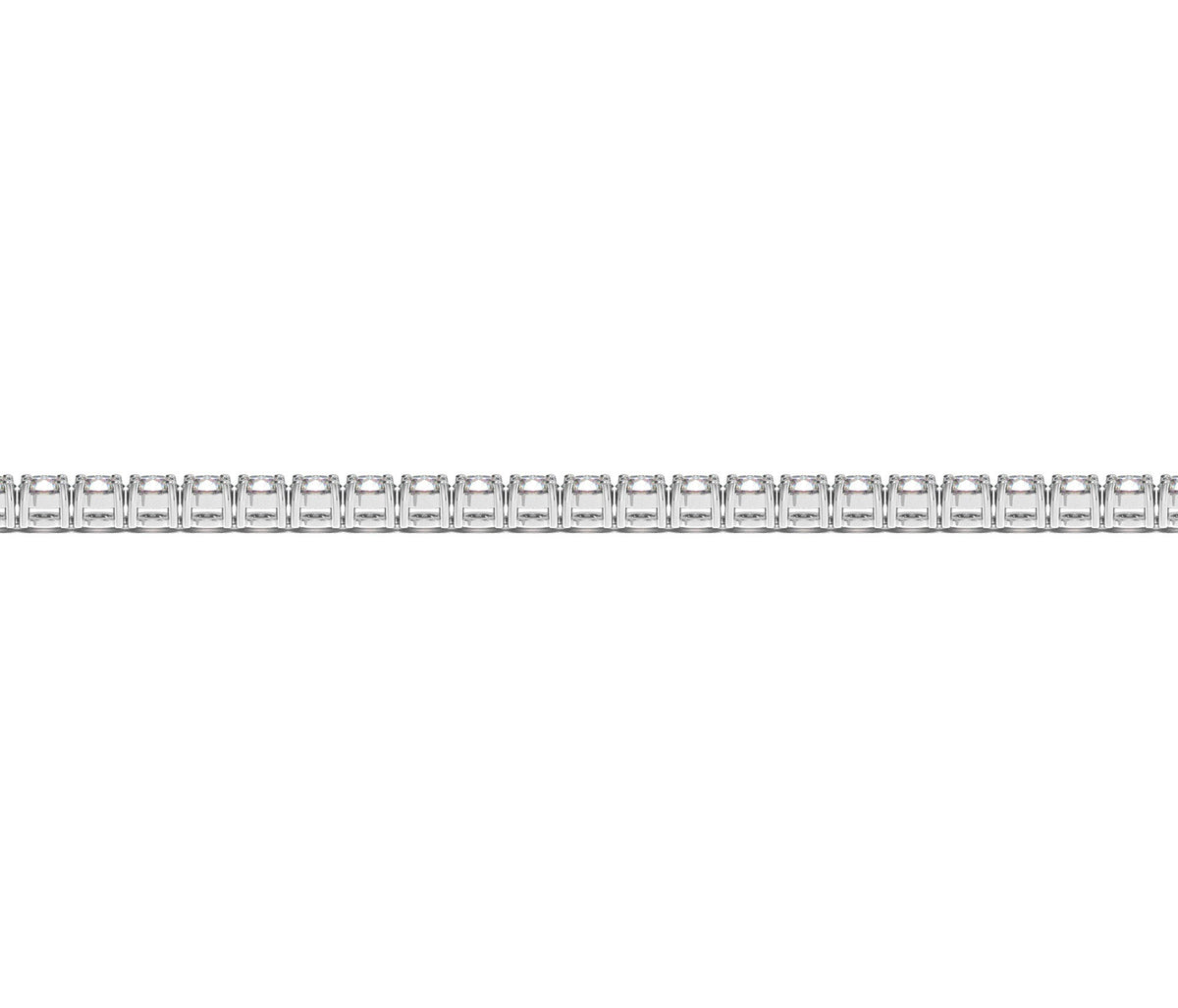 Lab Grown Round Diamond Tennis Bracelet in 14k White Gold (3 cctw F/G VS2/SI1)
