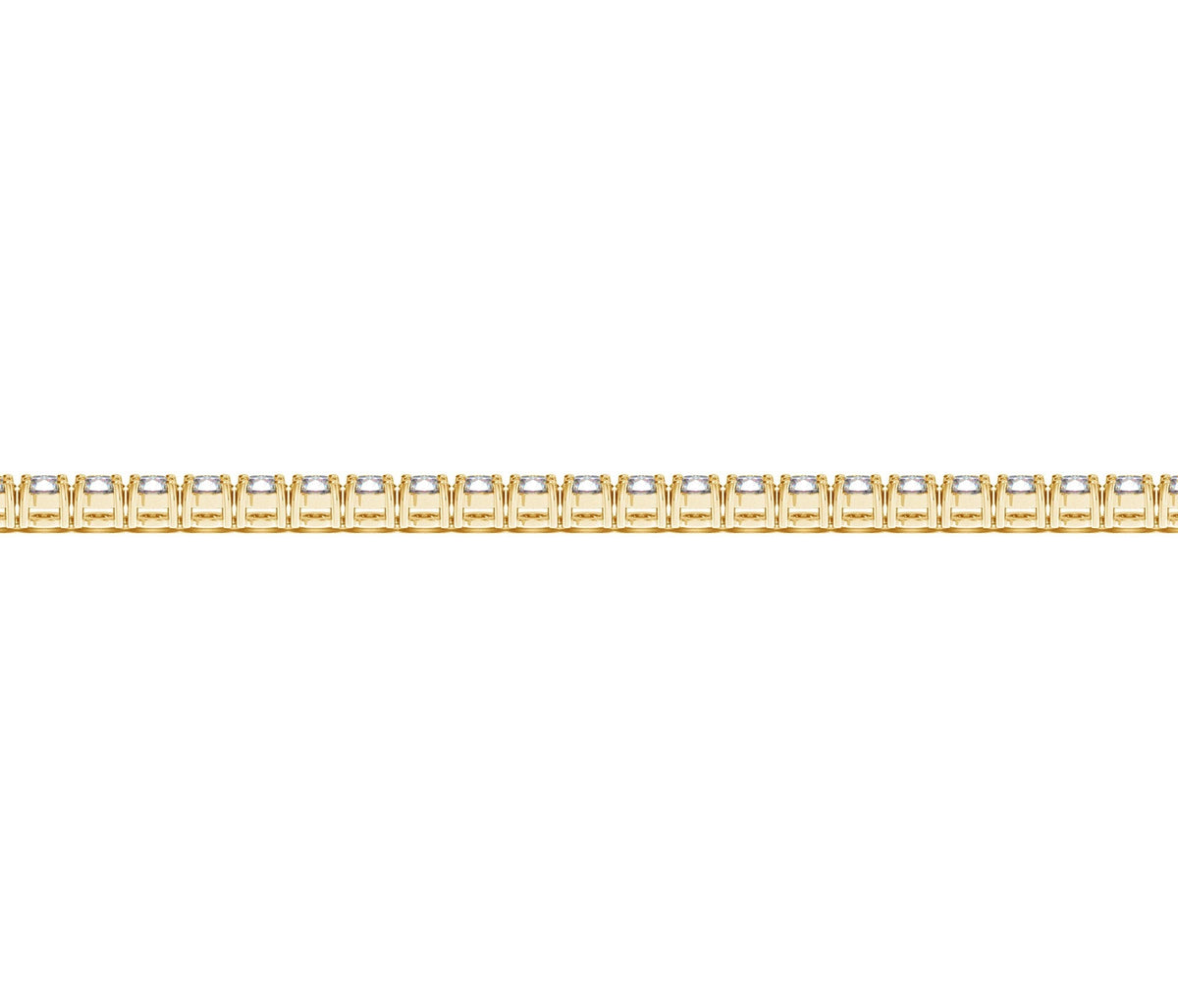 Lab Grown Round Diamond Tennis Bracelet in 14k Yellow Gold (3 cctw F/G VS2/SI1)