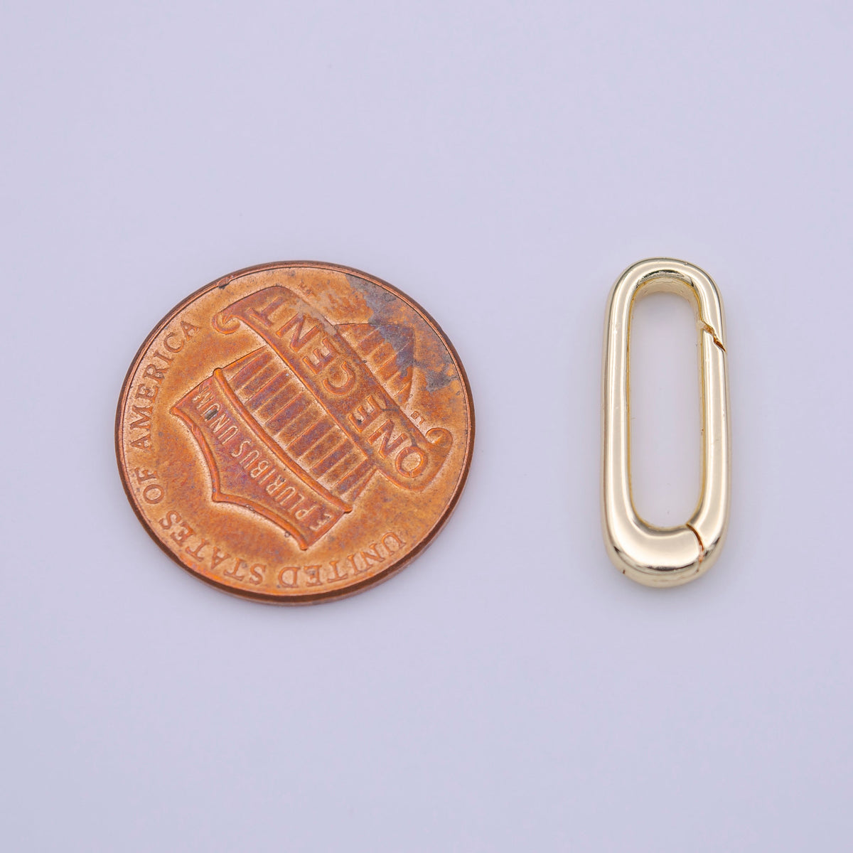 18mm Thin Oblong Oval Jewelry Supply in Gold & Silver | K-242, K-280