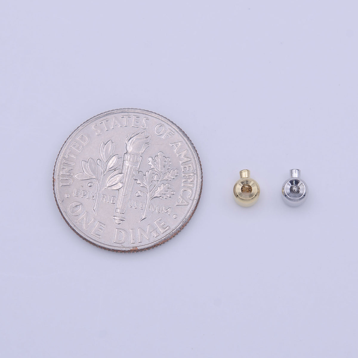 12 Pieces Gold Filled Jewelry Bead Connector Link Crimp Supply Making in Gold & Silver | B-608 B-611