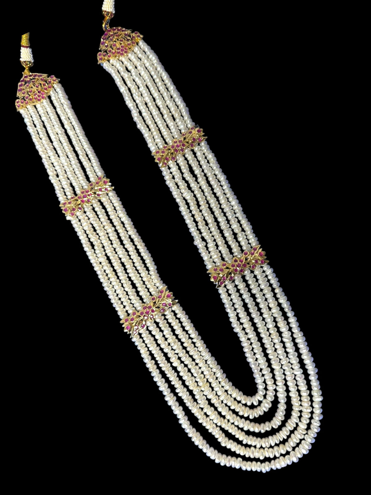 DLN120 Laura fresh water pearls necklace / Rani haar ( SHIPS IN 3 WEEKS )
