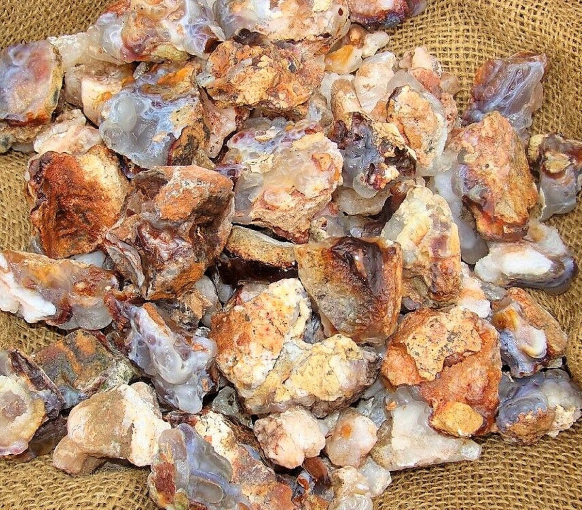 Fire Agate Rough Cut Arizona Natural 500 Carats Bulk Lot