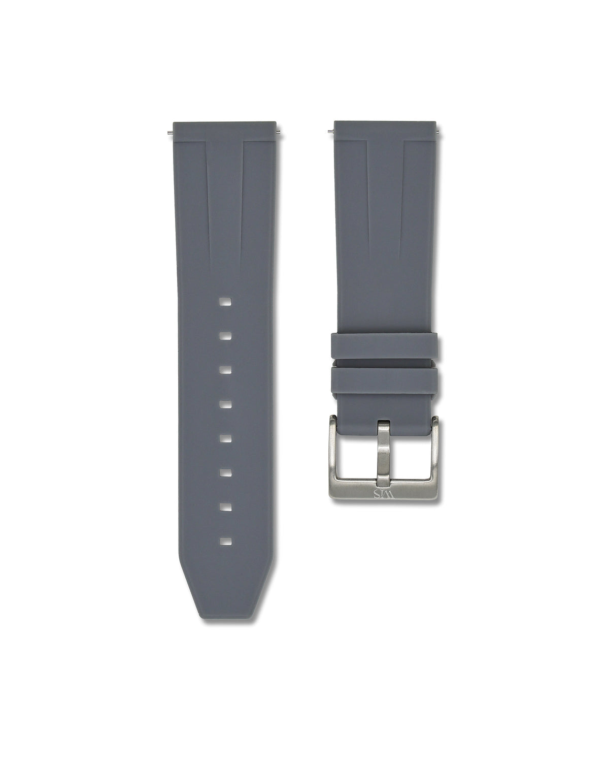 Charcoal Grey Quick Release Rubber Strap 23mm