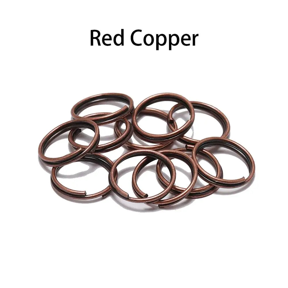 50-200pcs/lot Open Jump Rings 4 6 8 10 12 mm Double Loops Split Rings Necklace Bracelet Connectors For DIY Jewelry Making