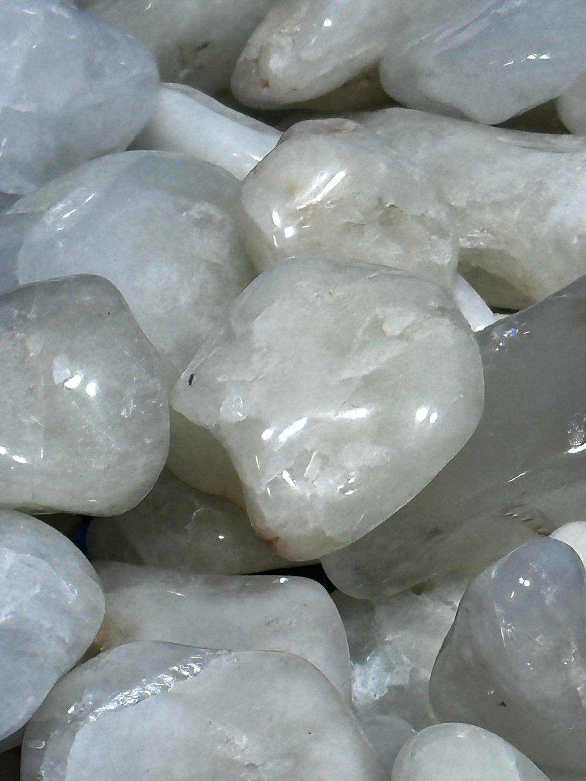 Sulfur Quartz Tumbled Stone