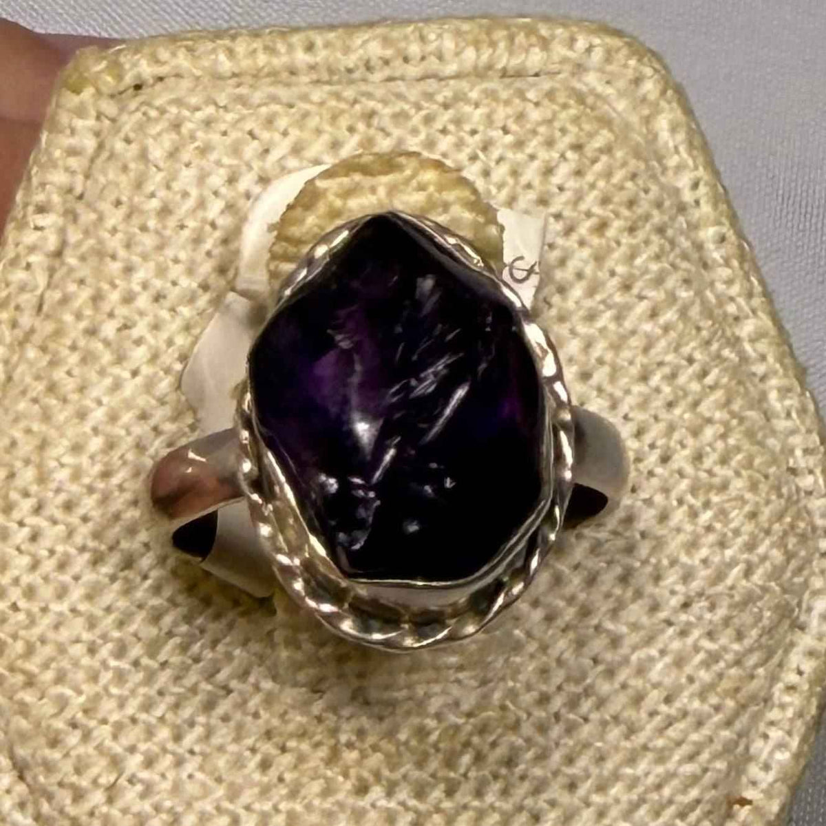 Sterling Silver Raw Stone Ring