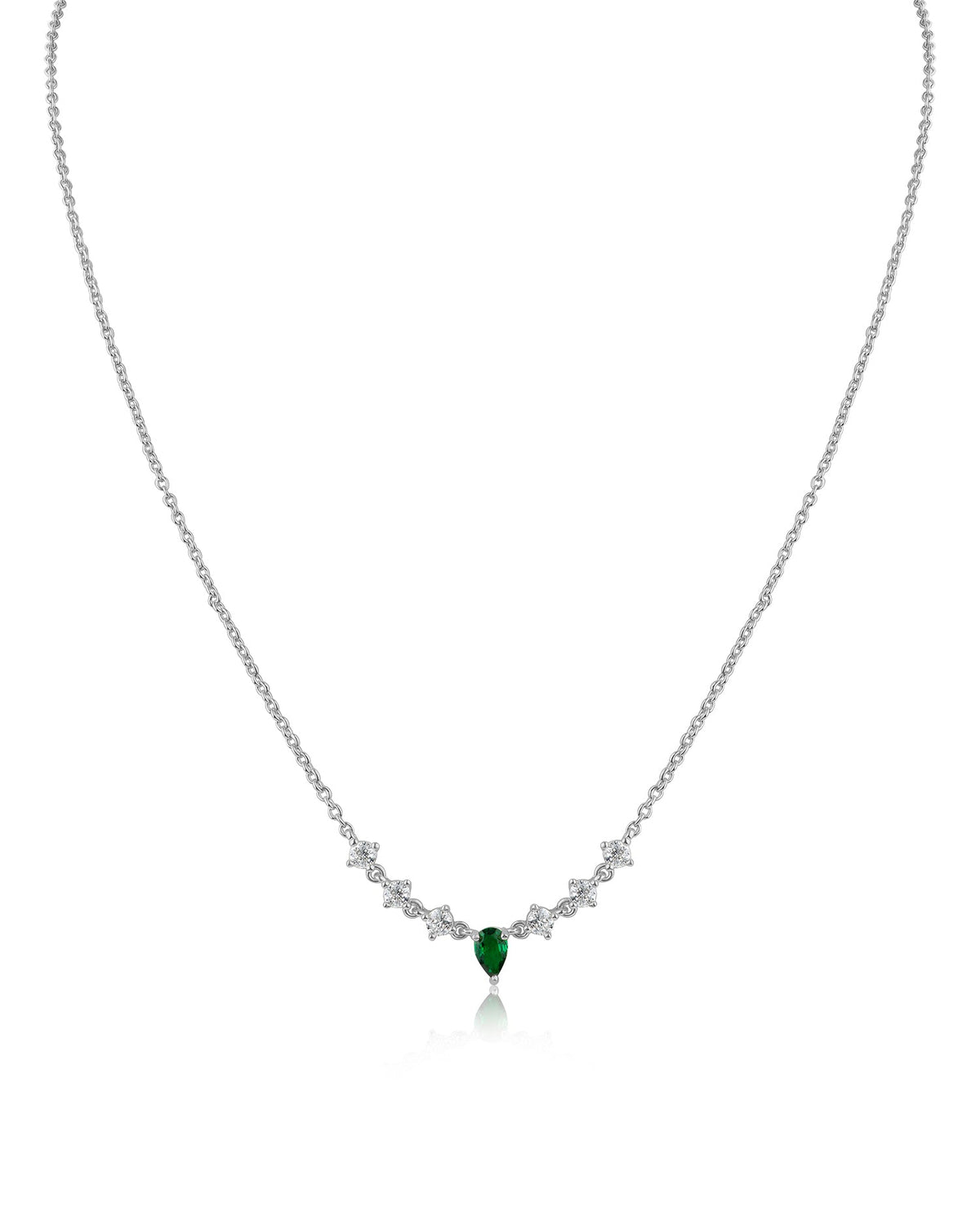 Round and Pear Delicate Necklace
