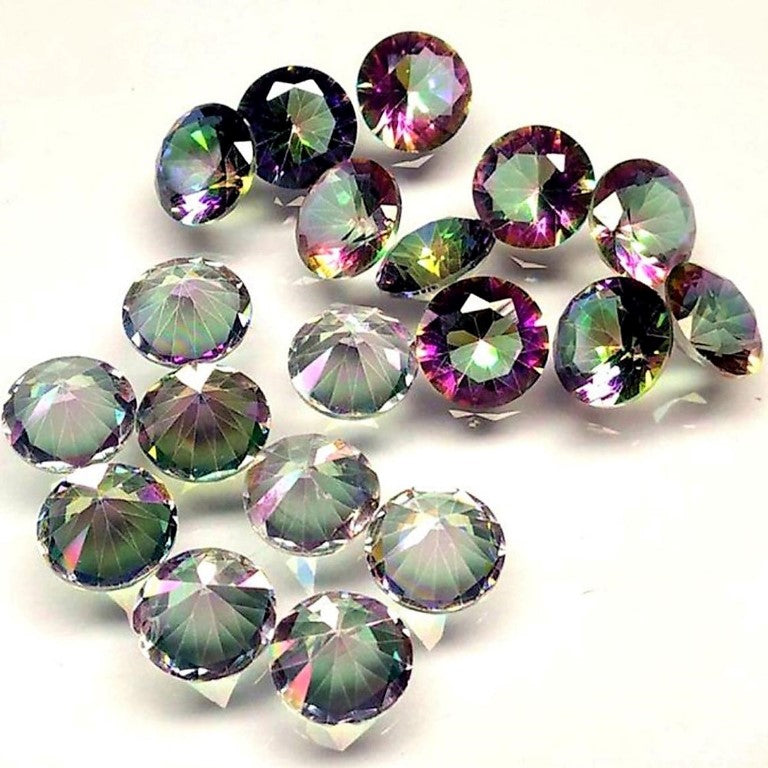 Mystic Topaz Round Cut Rainbow Brazilian 6mm