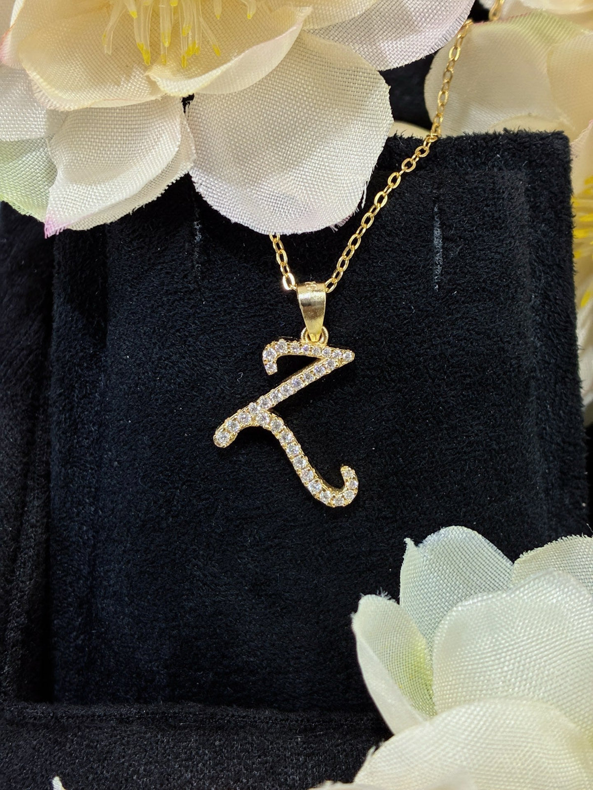 Personalized Alphabet Pendant Necklace — D-Color VVS1 Moissanite Accent on 925 Sterling Silver Chain