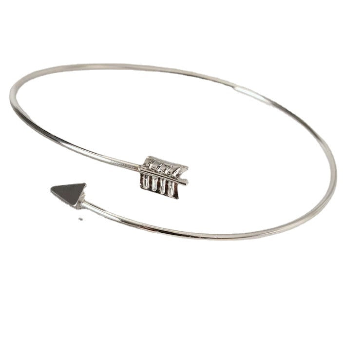 Alloy Arrow Open-ended Trendy Exaggerated Simple Bracelets