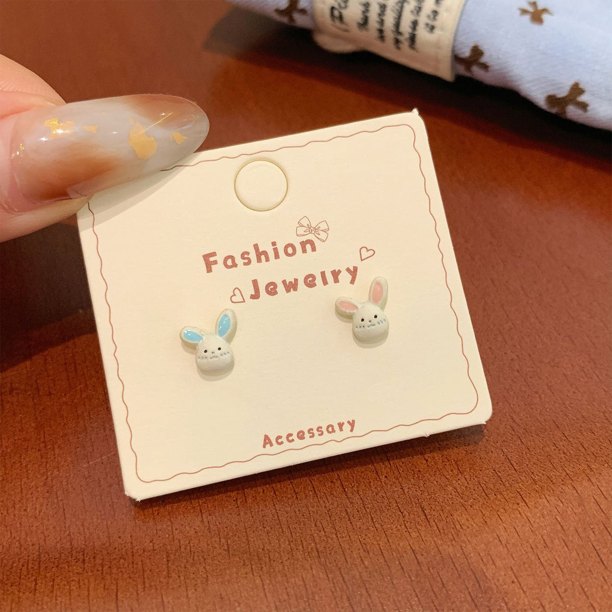 Colorful Fruit Cat Female Sier Needle Cartoon Cute Sweet Design Rings