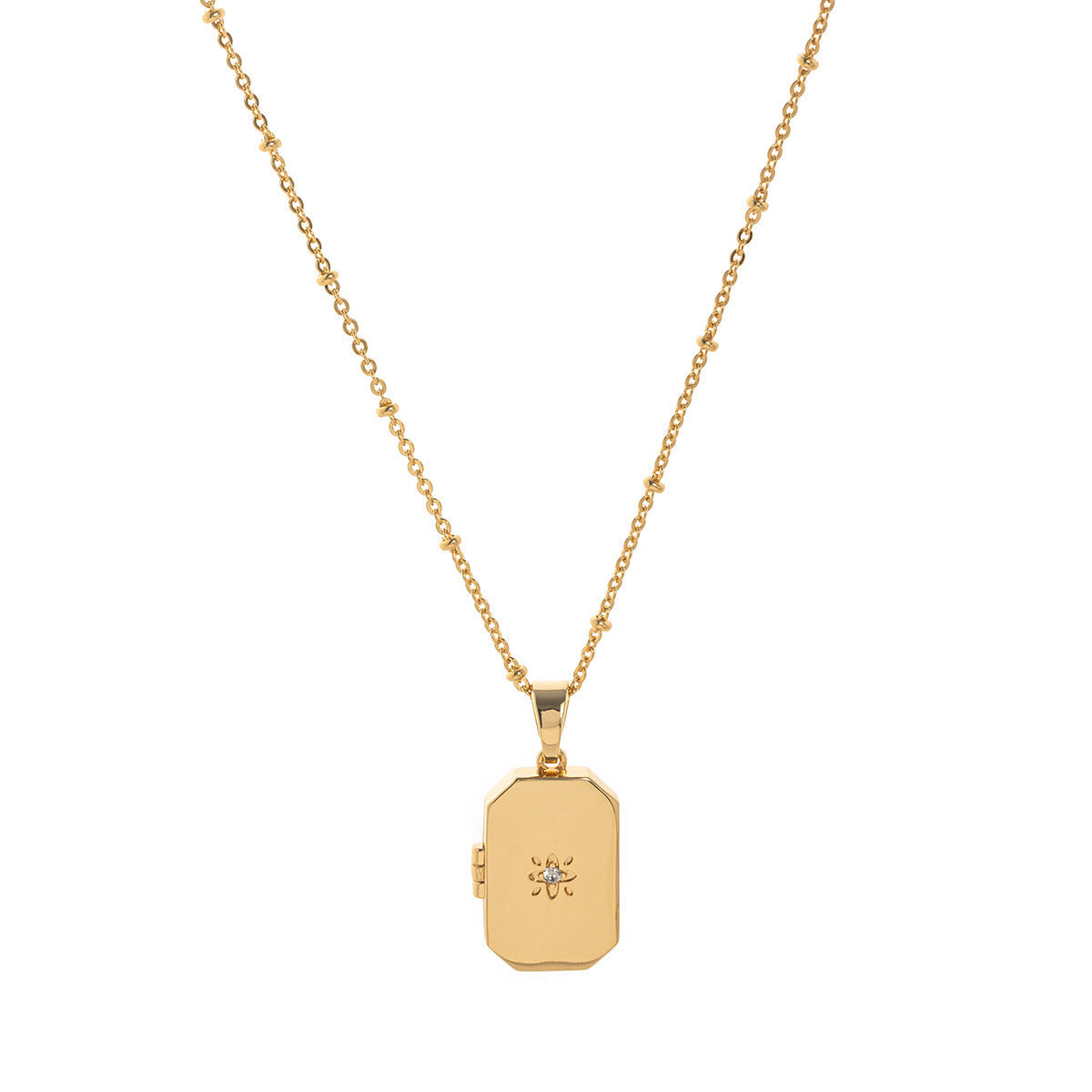 Album Frame Retro Simple Open Close Necklace
