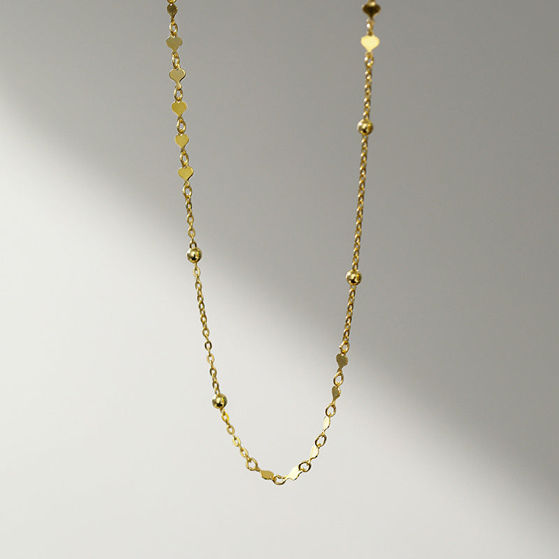 Women's Heart-shaped Simple Style High Sense Niche Necklaces