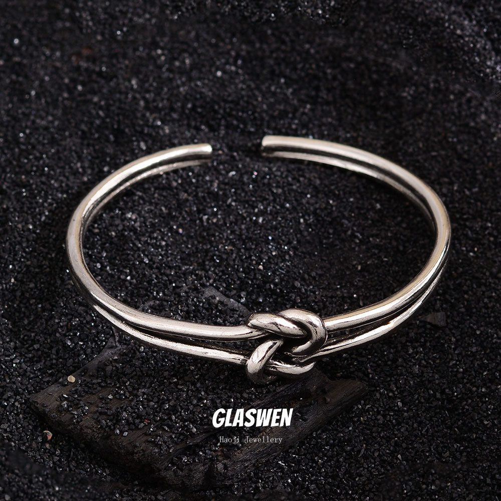 Hop Versatile Textured Twist Wind Opening Bracelet