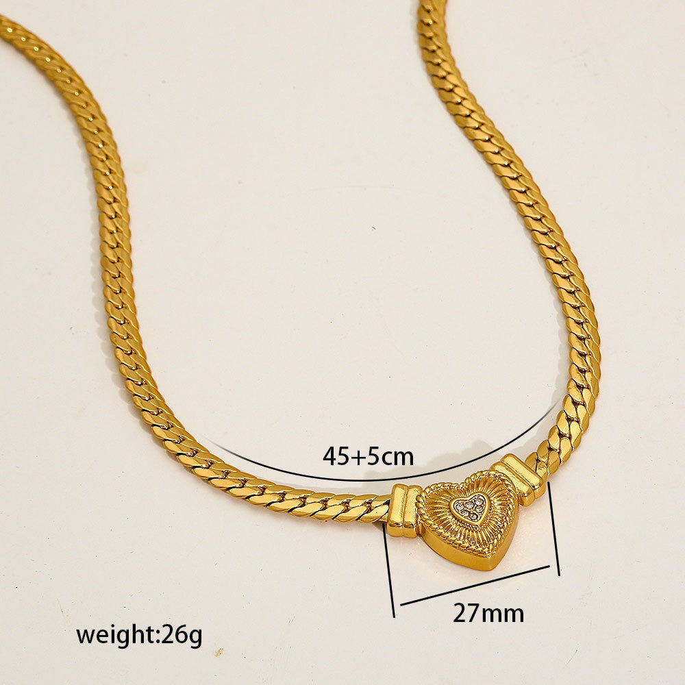 Light Luxury Fashionable Thick Cuban Link Chain Necklaces