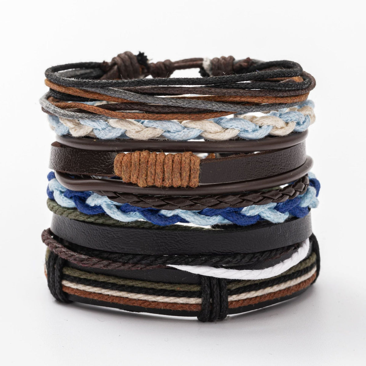 Retro Alloy Leather Fashionable Ethnic Style Wax Bracelets