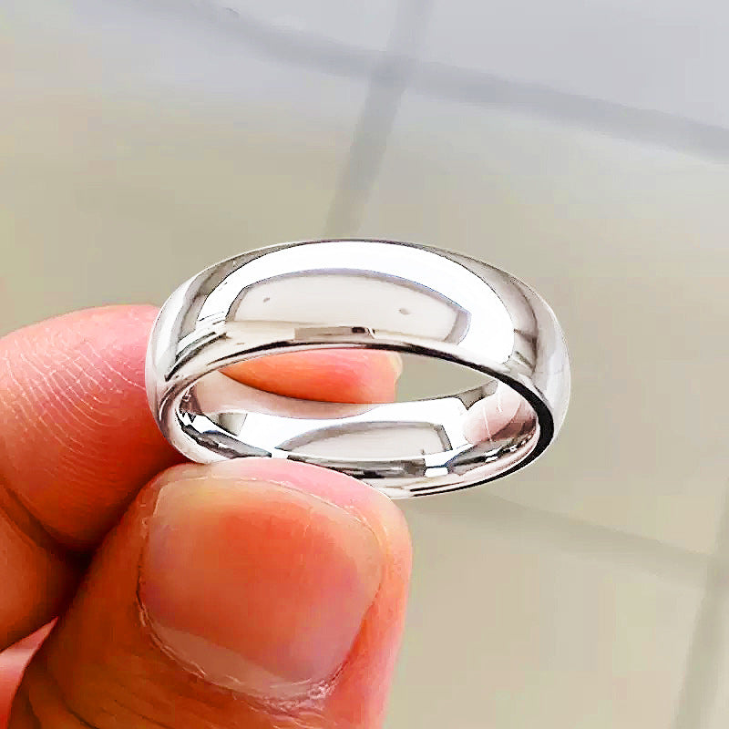 Hop Fashion Loach Back Curved Glossy Rings