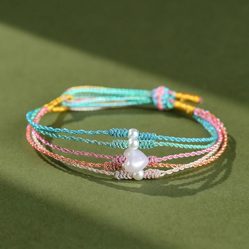 Children's Colorful Rope Line Hand Woven National Style Adult Bracelet