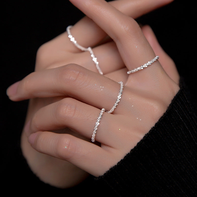 Women's French Retro Simple Light Luxury High-grade Cold Style Index Finger Ring