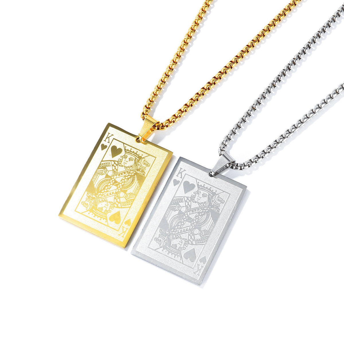 Men's Classic Poker Stainless Steel Item Fashion Pendant