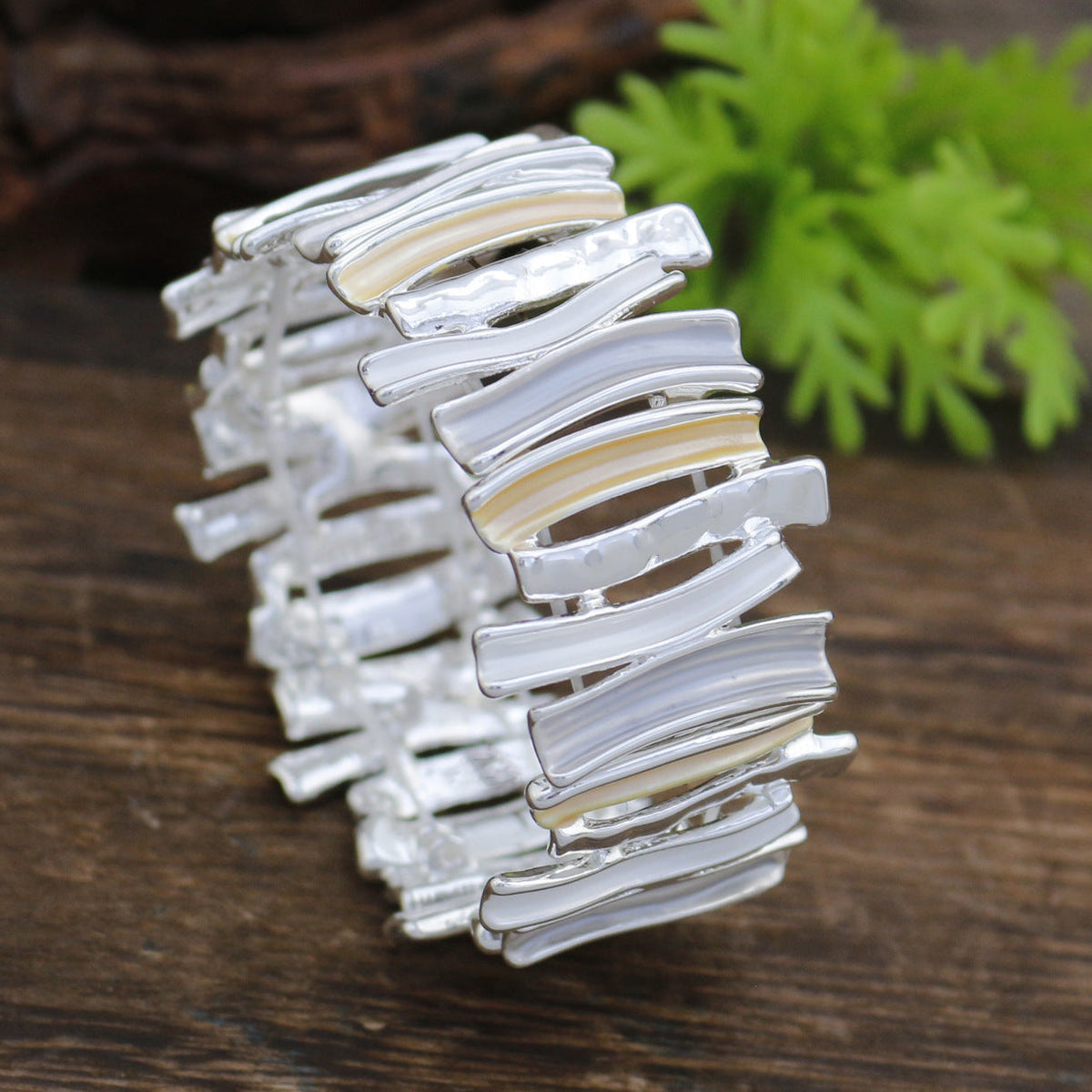 Women's Color Exaggerated Geometry Elastic Creative High Sense Bracelet
