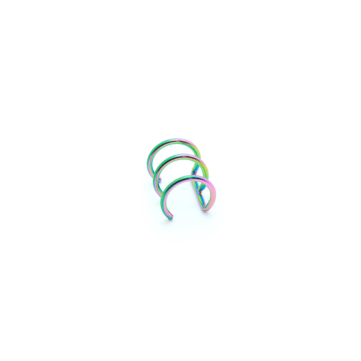 Stainless Steel Three-ring Bone Human Body Piercing Ear Clip