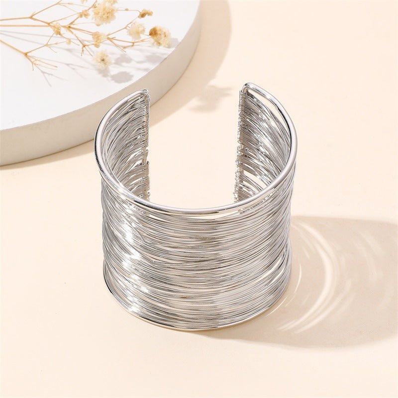 Metal Wire Opening Exaggerated High-grade Winding Bracelets