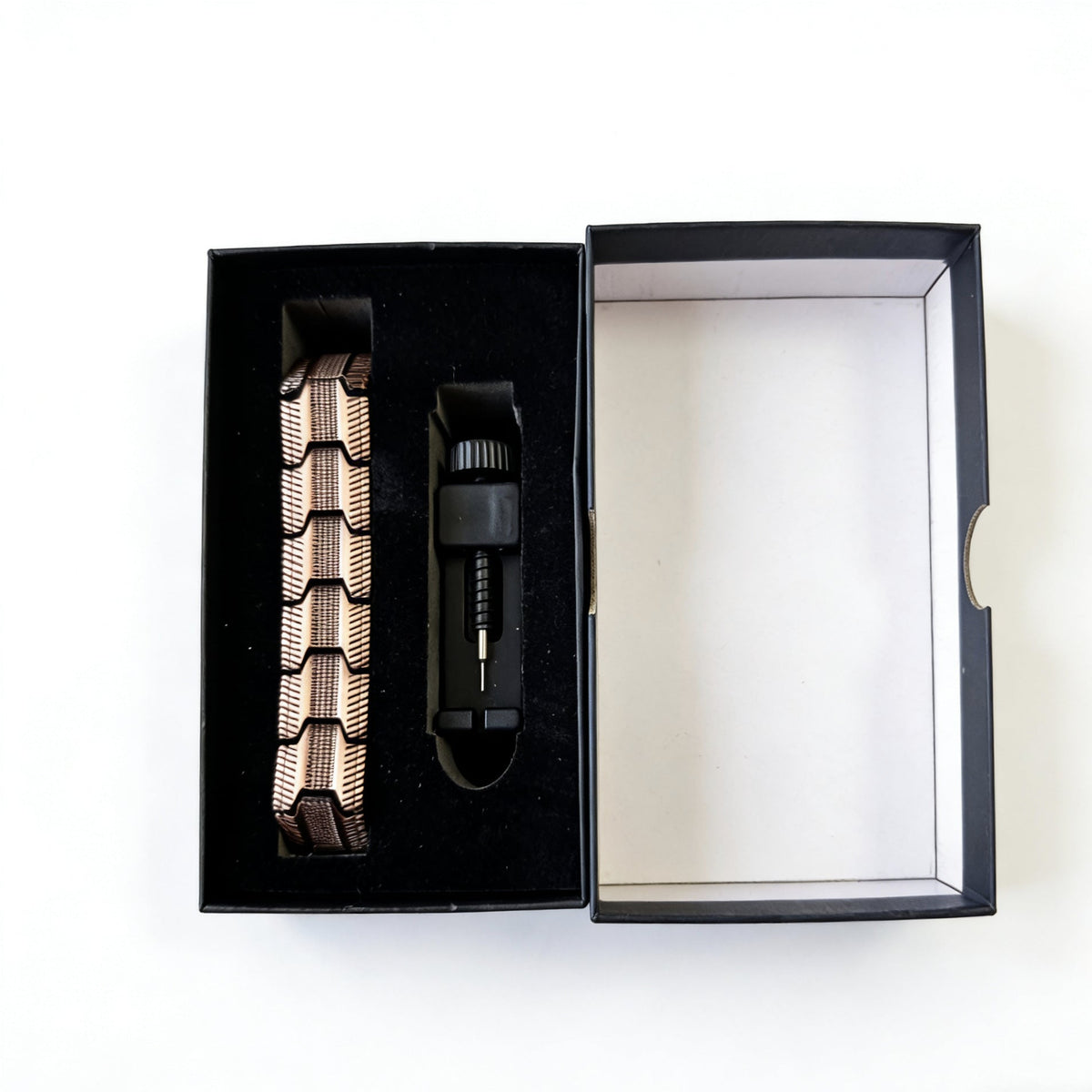 Fashion Four-leaf Clover Red Copper Watchband Buckle Rose Gold Bracelet