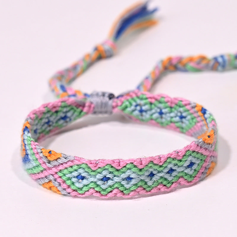 Stepped Into Nepal Ethnic Style Hand-knitted Bracelets