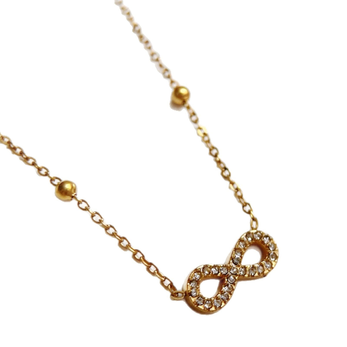 Female Crystals Gold Plating Fashion Light Necklace