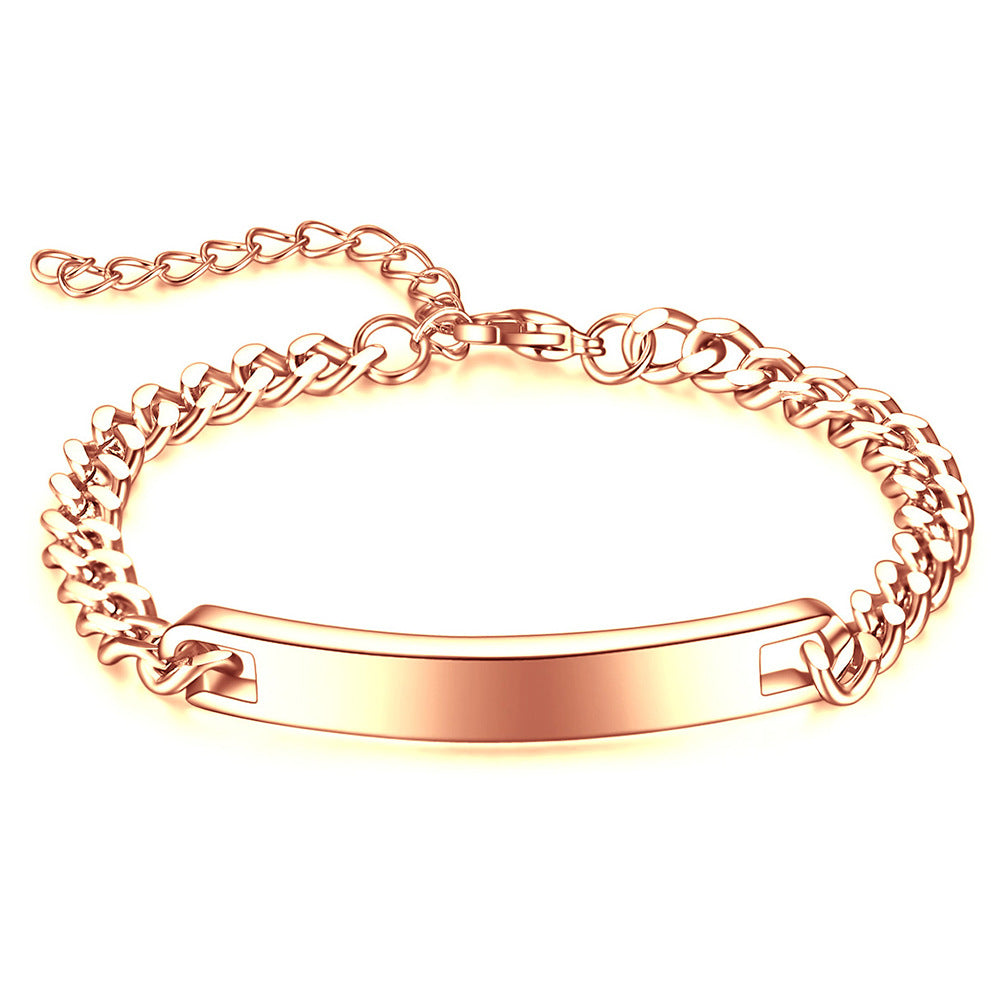 Personalized Simple Four-color Stainless Steel Curved Fashion Bracelets
