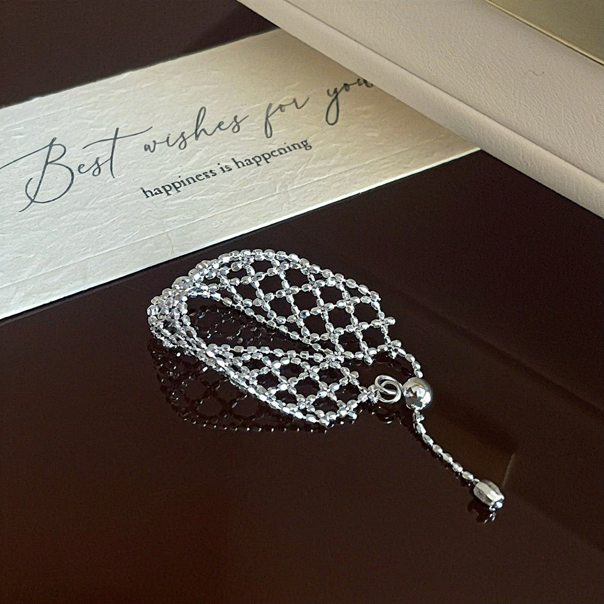 Mesh Lace Pull Adjustable Woven Dream Net Fashion Rings