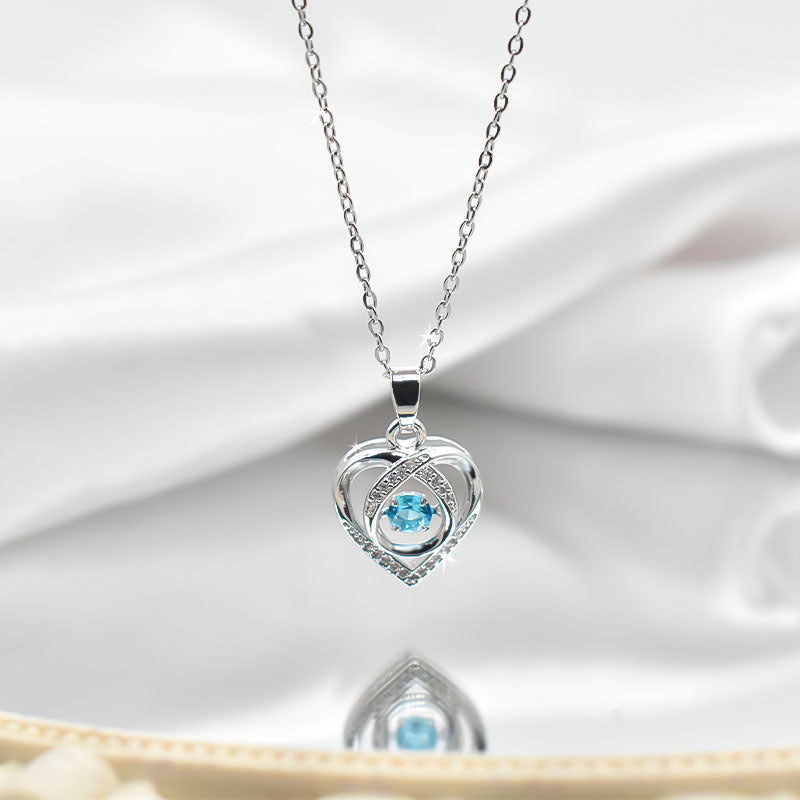 Heart-shaped For Light Luxury Fashion Trendy Titanium Steel No Fading Necklace