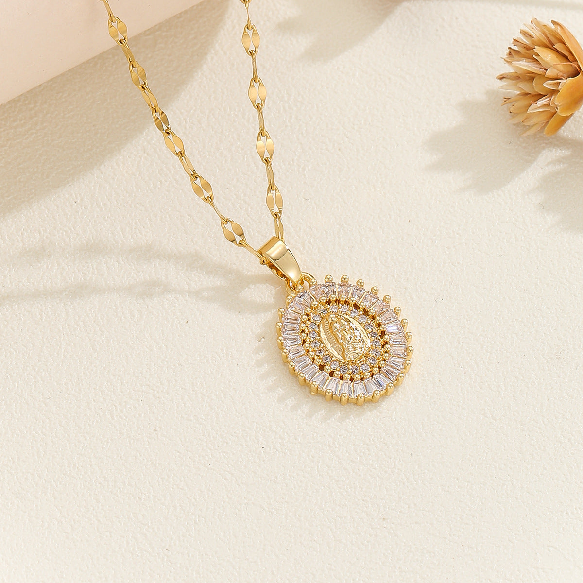 Women's Summer Copper Micro Inlaid Zircon Virgin Pendants