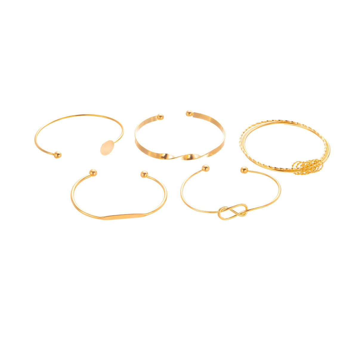 Personalized Exaggerated Simple Geometric Irregular Daily Matching Commuter Open-ended Bracelet