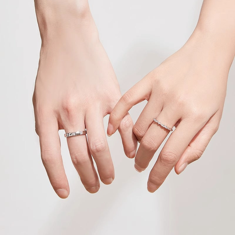 Sugar Bowknot Couple Design Love Token Chinese Valentine's Day Gift Ring