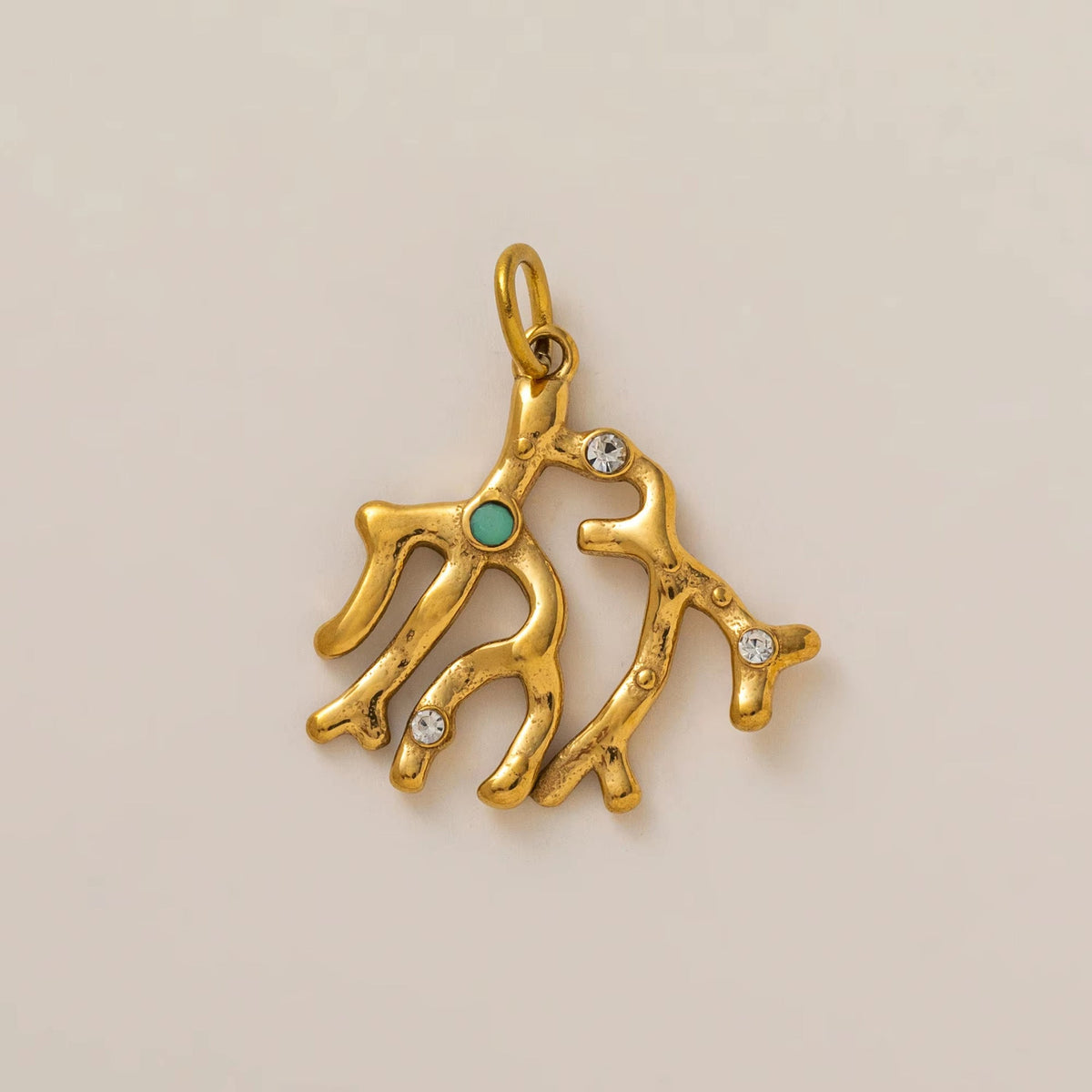 Stainless Steel Ocean Series Parts Furnace Vacuum Plating Gold Pendants