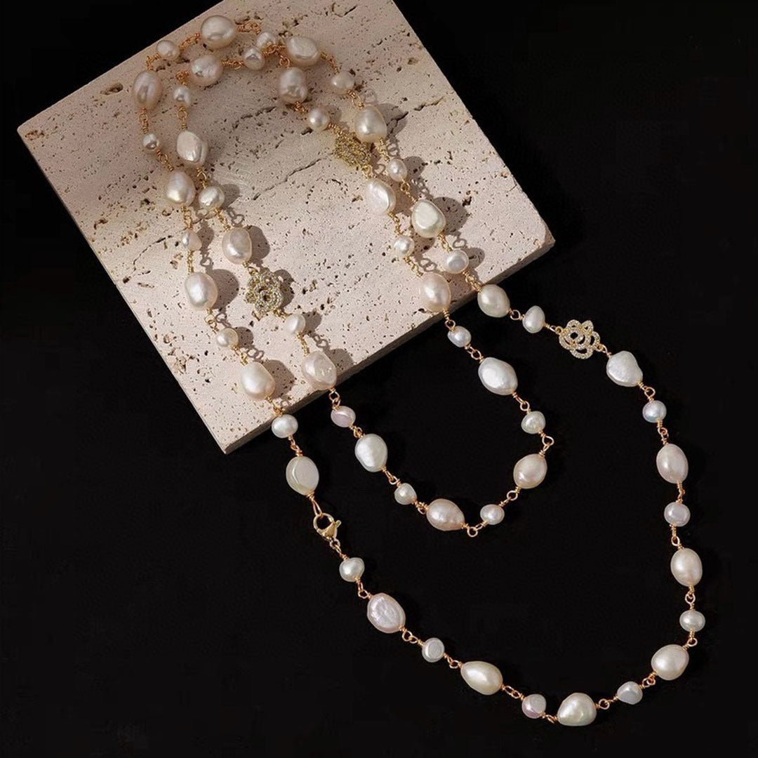 Women's Natural Freshwater Pearl Long For Affordable Luxury Fashion Necklaces