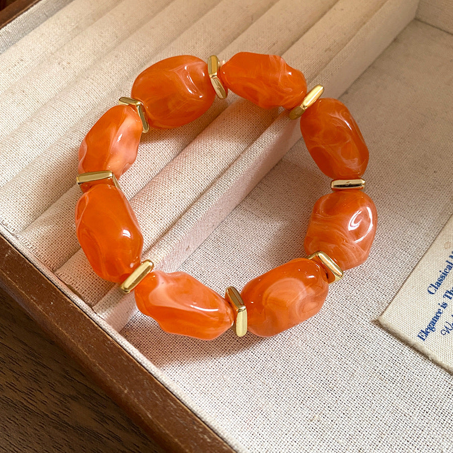 Acrylic Irregular Geometric Oval Exaggerated Personalized Bracelet