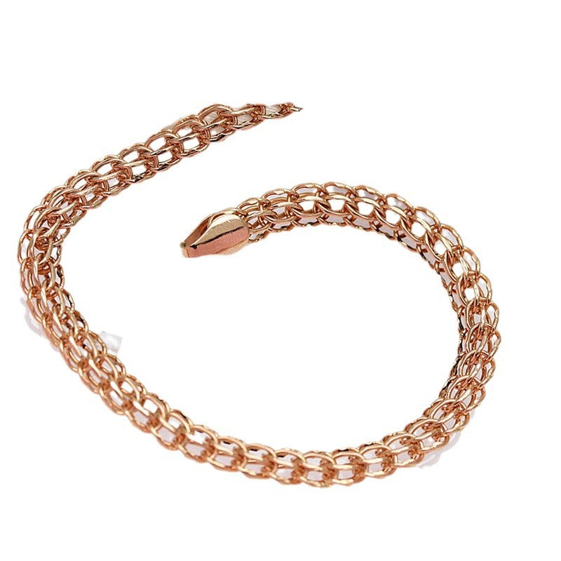 Purple Gold Russian Simple Exquisite Buckle Color Plated Rose Personality Bracelet