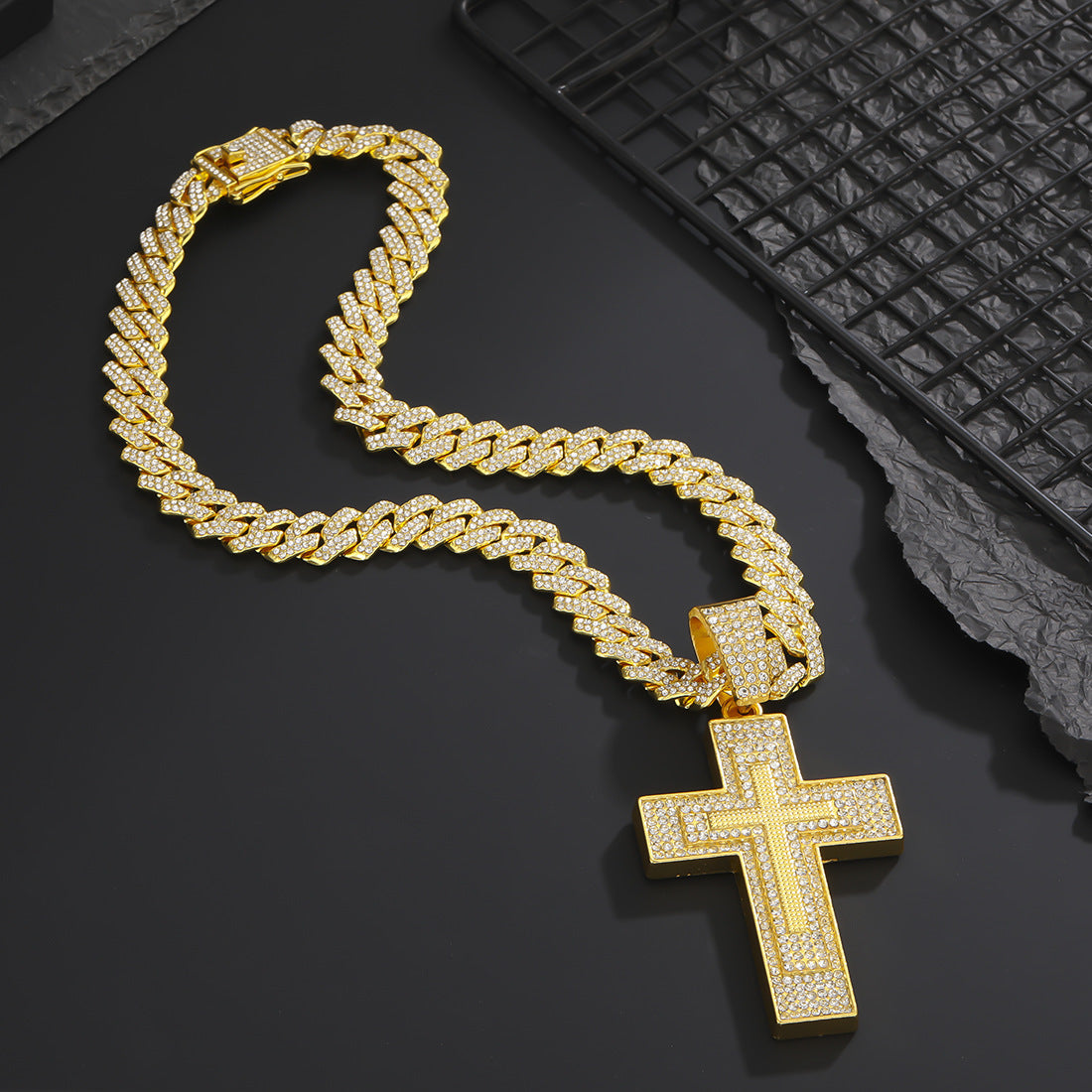 Full Diamond Cross Rap Hip Hop Style Pendants