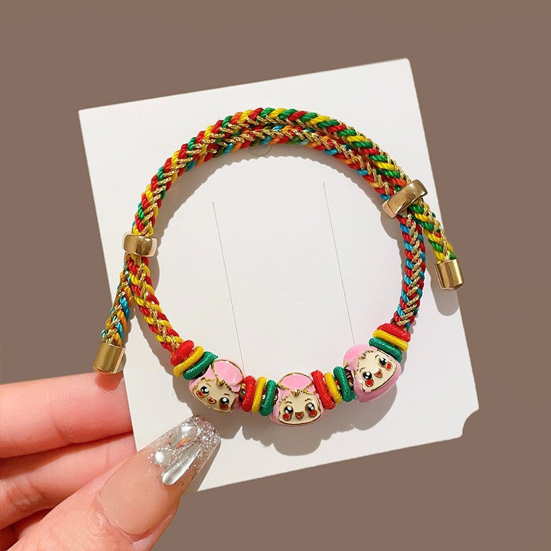 Children's Cen Bai Woven Colorful Braided Rope Dragon Boat Festival Small Bracelet