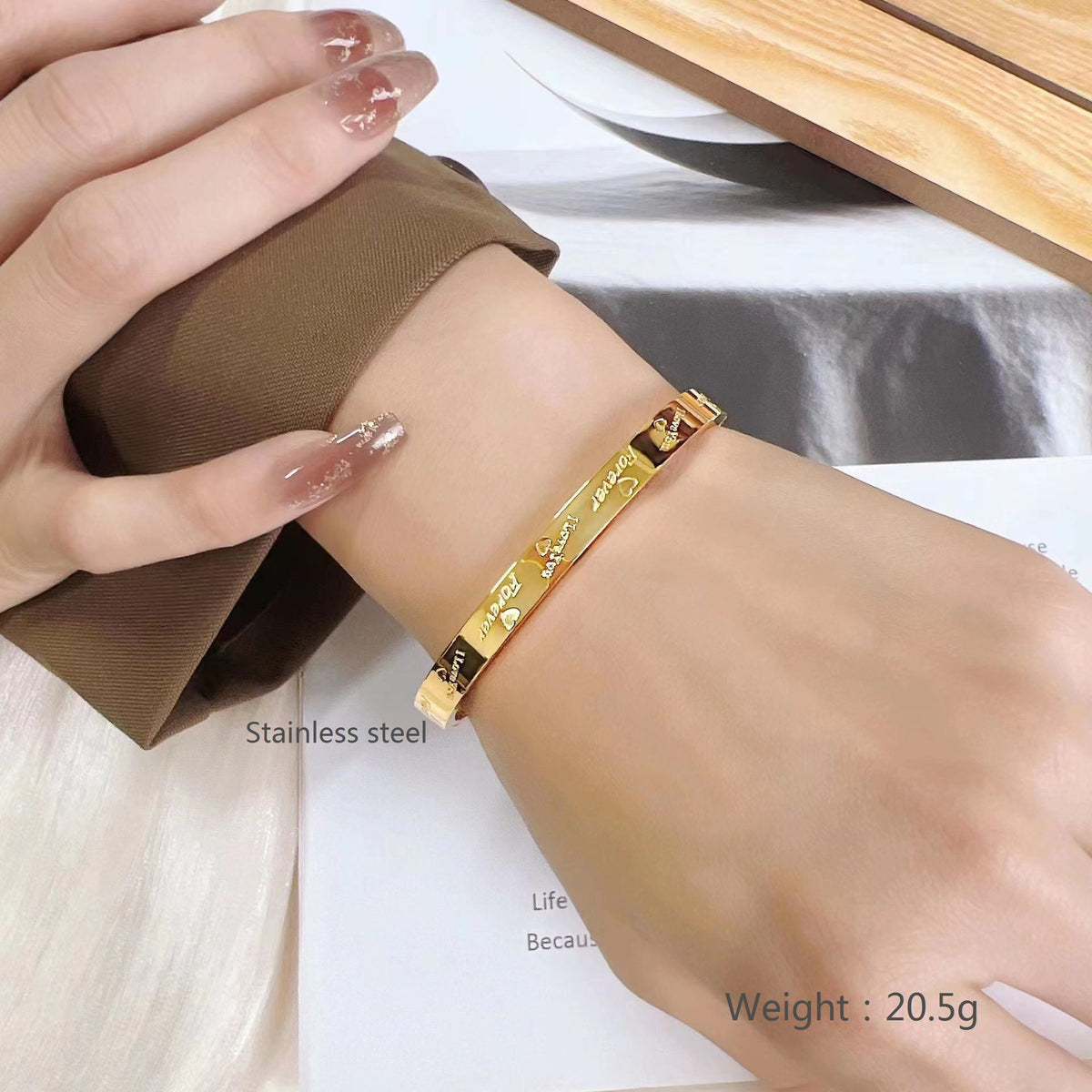 Steel Female Personality Trendy Red Minority Bracelet