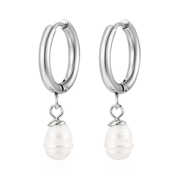 Women's Stainless Steel Light Luxury Style Retro Earrings
