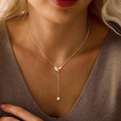 Gold-plated Twin Female Zircon Asterism Light Luxury Necklace