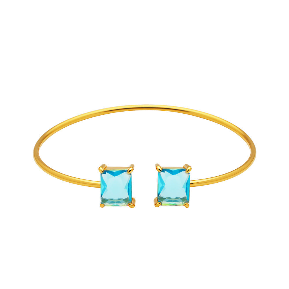Female Fashion Design Sense Color Square Bracelets